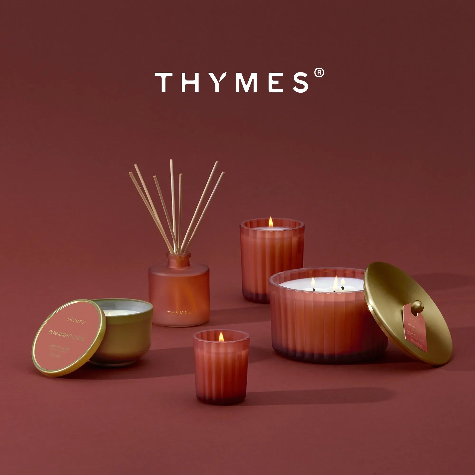 Pomander Clove Candle Duo